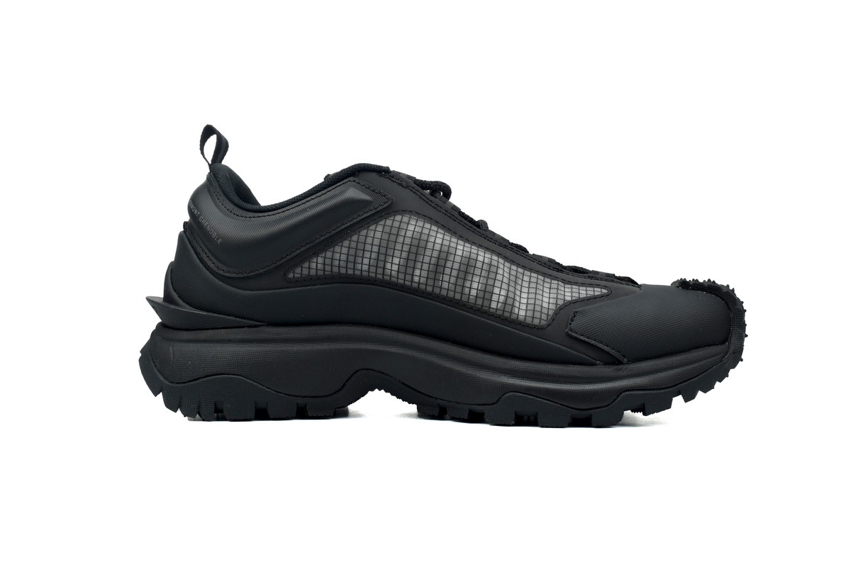I109A 4M00130 M2808 Moncler Trailgrip Leather Black All Black Mesh