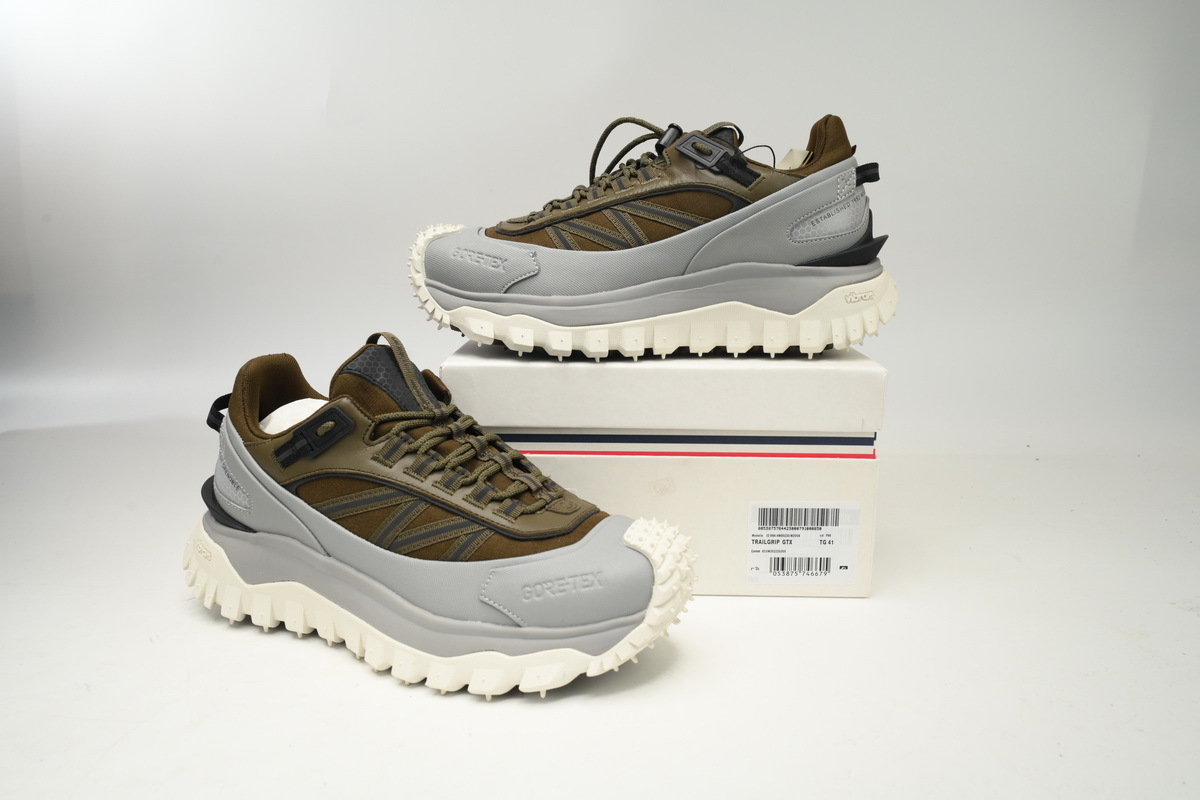 I209B 4M00230 M2058 Moncler Trailgrip Fluorescent Black White Gray Khaki