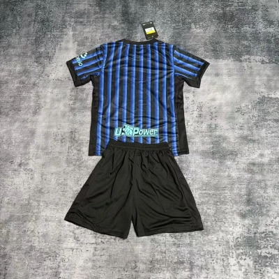 Inter Milan Black Blue Kids Jersey Set 02