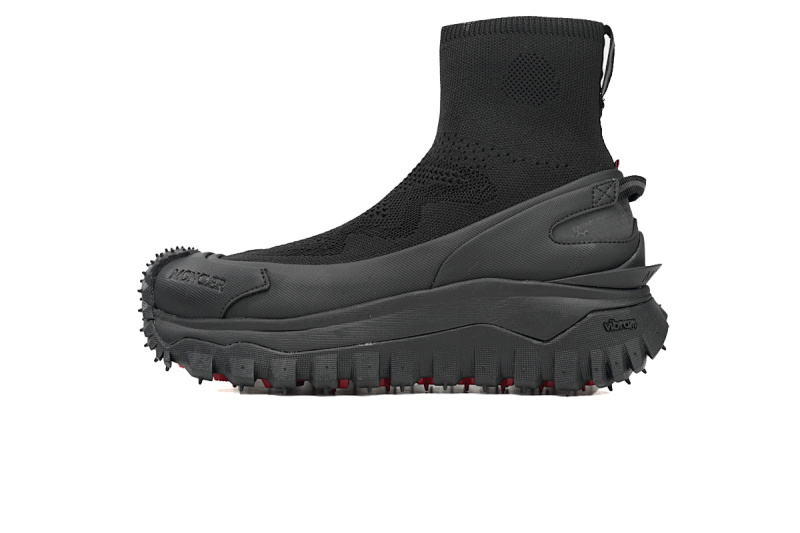 J109A4M 00040M380 9999 Moncler Trailgrip Leather Black