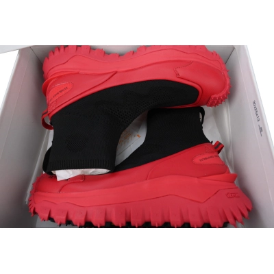 J109B4M 00060 M3809P 100 Moncler Trailgrip Leather Black and Red 02