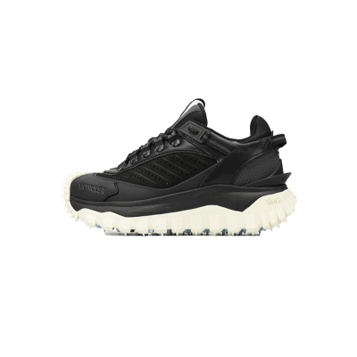 J109B 4M00020 M3211 Moncler Trailgrip Leather Black And White 01
