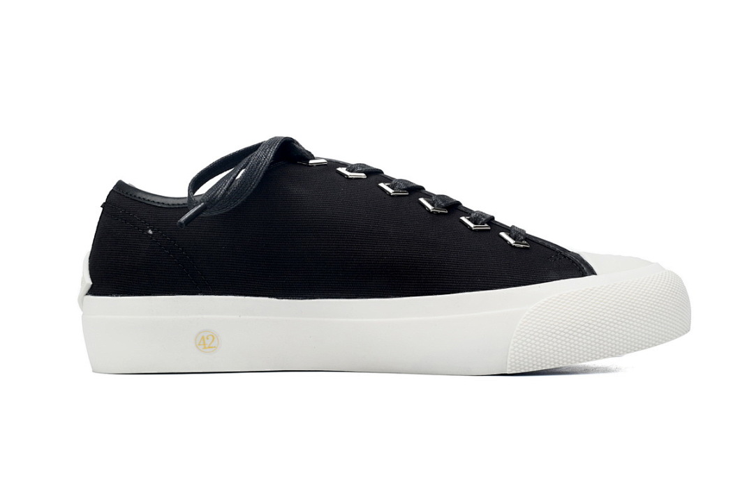 Jimmy Choo Palma Maxi Black and Latte Canvas Platform Trainers PALMAMAXIFCYE01