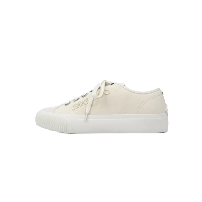Jimmy Choo Palma Maxi White Canvas Platform Trainers PALMAMAXIFCYE 01