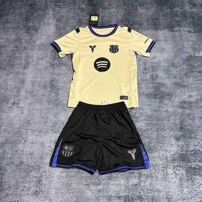Kids 2025_26 Barcelona Away Kit Sizes 16-28 01