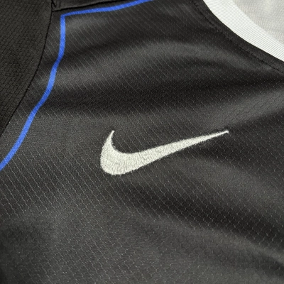 Kids Chelsea Away Jersey Set Black Blue 02