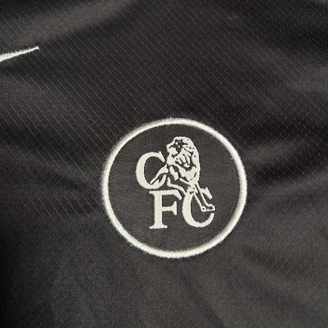 Kids Chelsea Away Jersey Set Black Blue