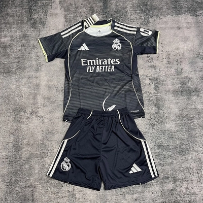 Kids' 2025_26 Real Madrid away jersey size 16-28 01