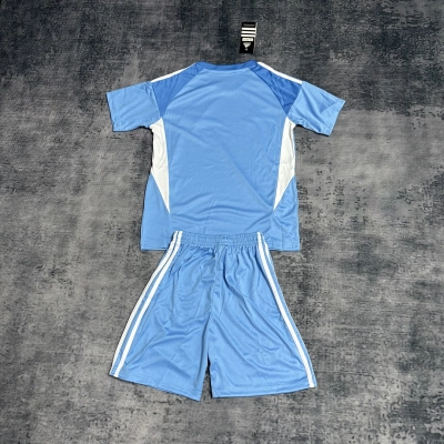 Kids' 2025_26 Real Madrid Blue Goalkeeper Jersey, Sizes 16-28 02