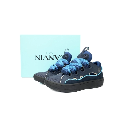 Lanvin Curb Sneaker Navy Blue 02