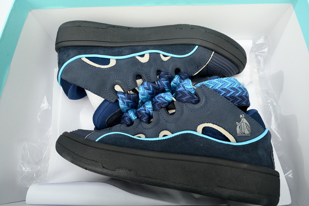 Lanvin Curb Sneaker Navy Blue