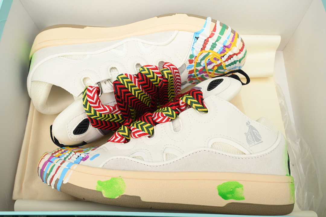 LANVIN White Seven Color Painting