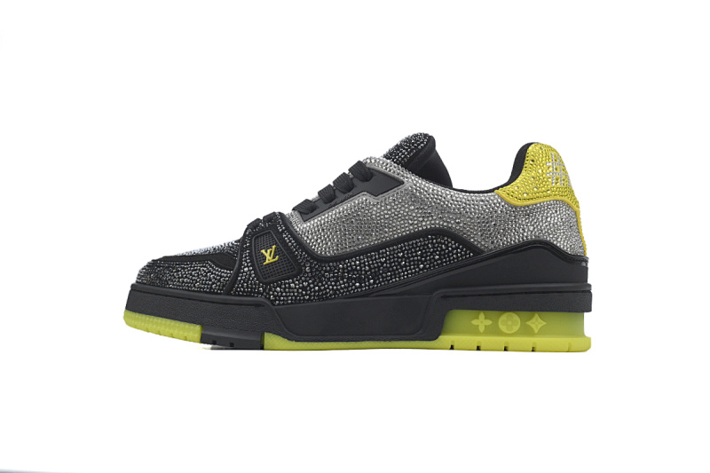 Louis Vuitton LV Trainer Rhinestone Sneaker