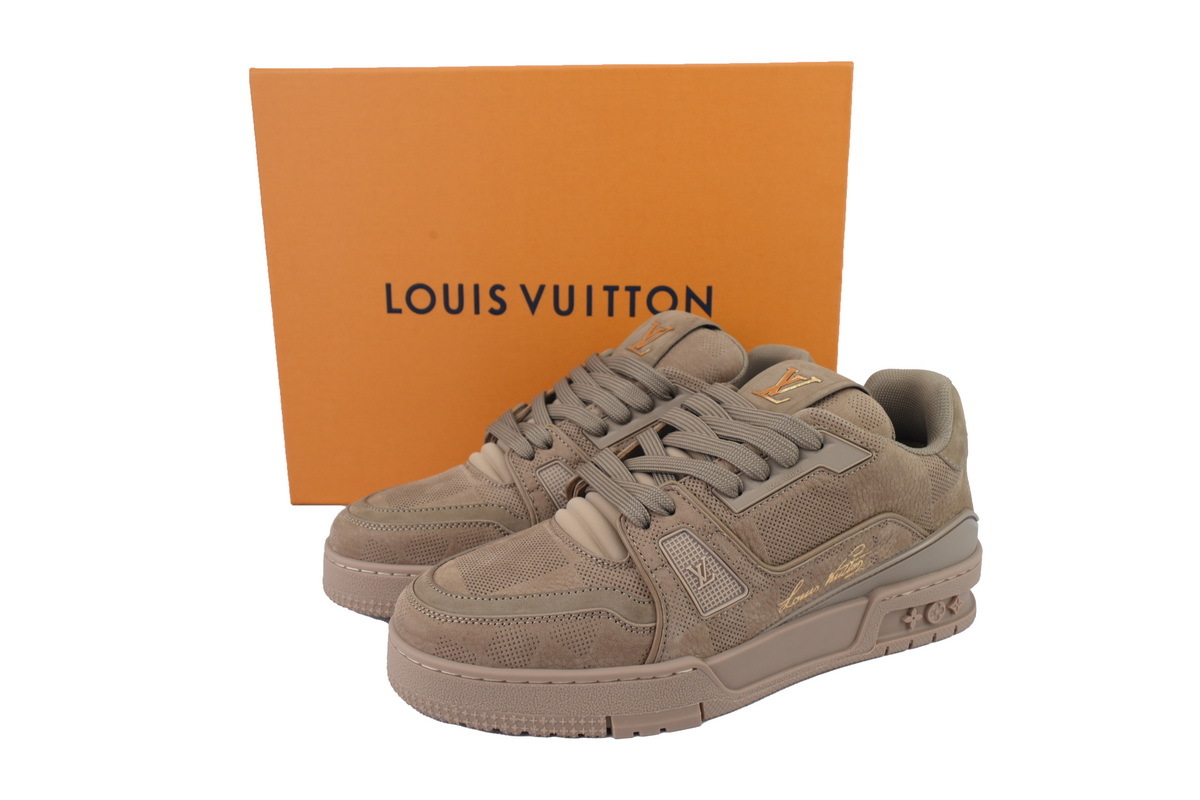 Louis Vuitton Brown Small Embossing