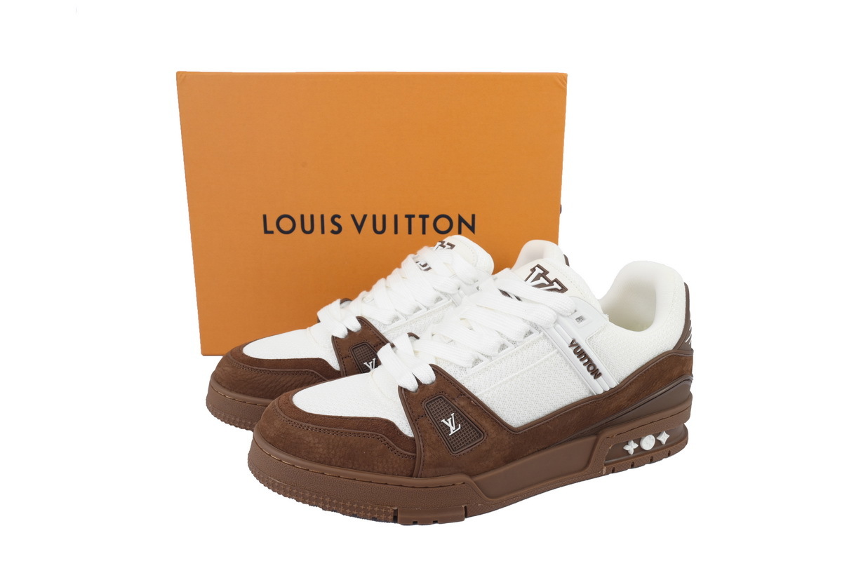 Louis Vuitton Brown White