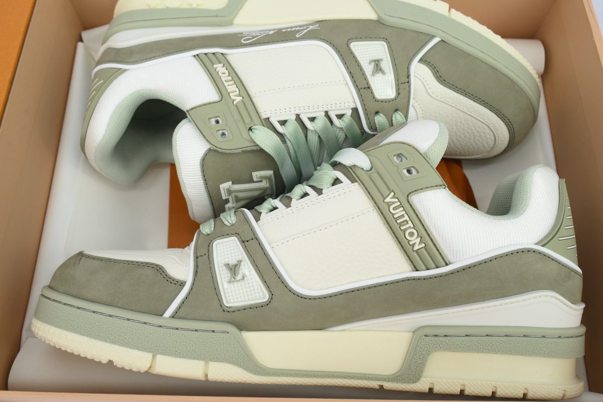 Louis Vuitton Frosted Sage Green White