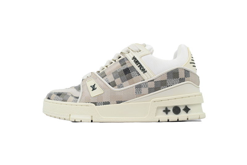 Louis Vuitton Grey White Grid