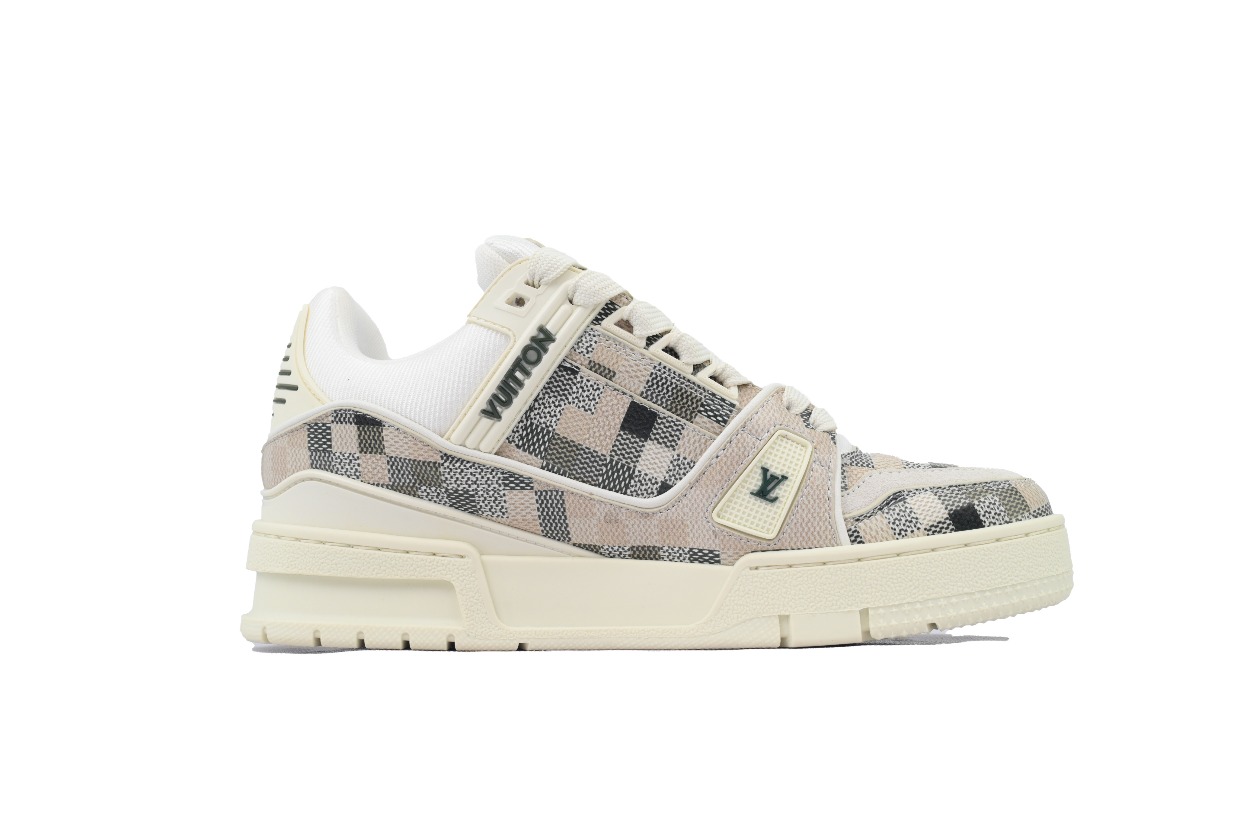 Louis Vuitton Grey White Grid
