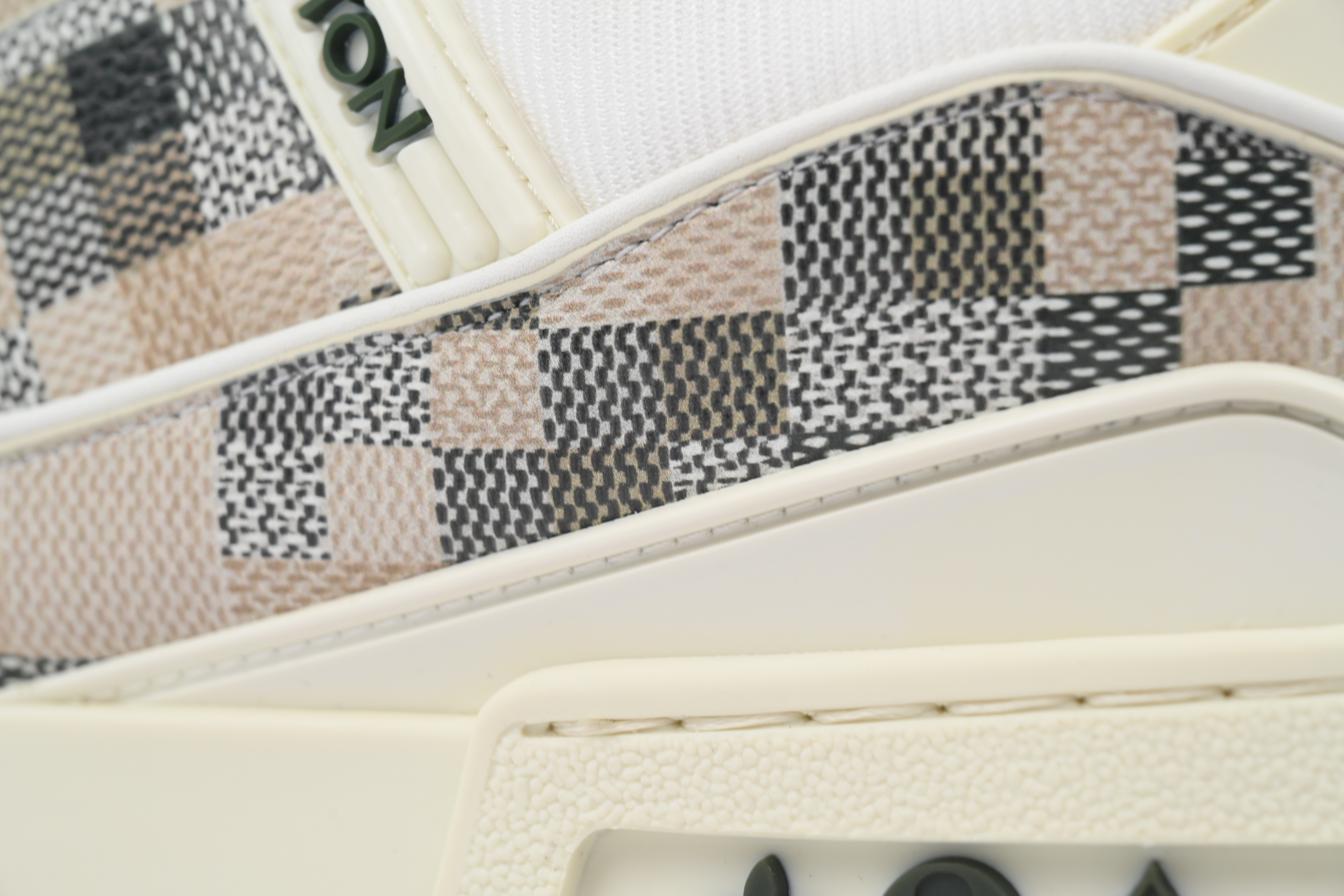 Louis Vuitton Grey White Grid