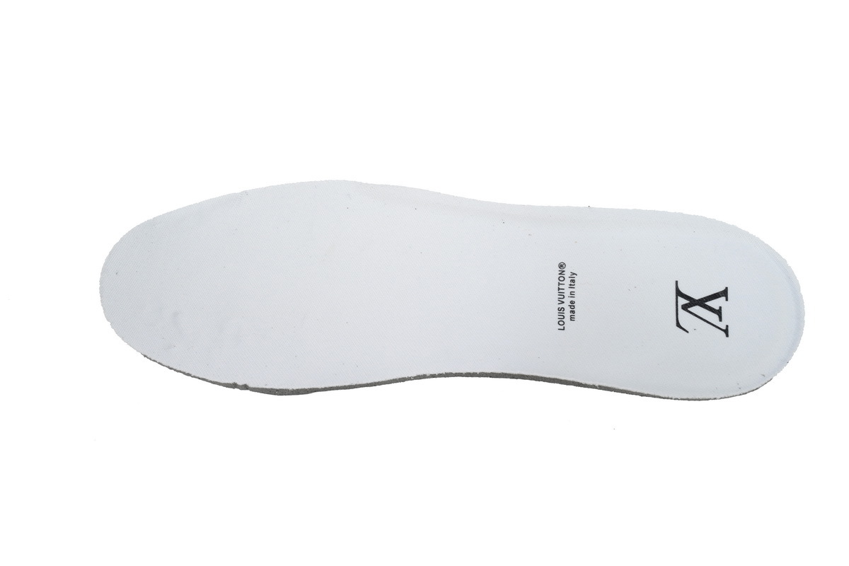 Louis Vuitton LV Trainer Cream Beige Monogram Leather Sneaker