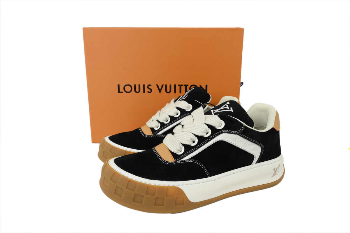 Louis Vuitton LV Tilted Black Gum Sneakers
