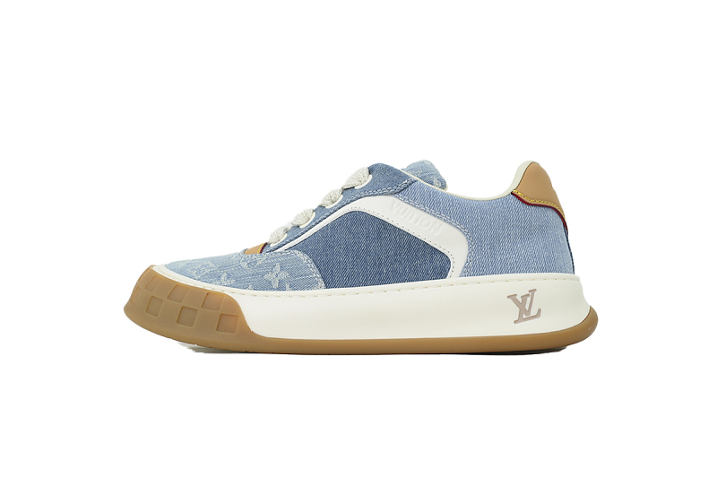 Louis Vuitton LV Tilted Light Blue Denim Sneakers