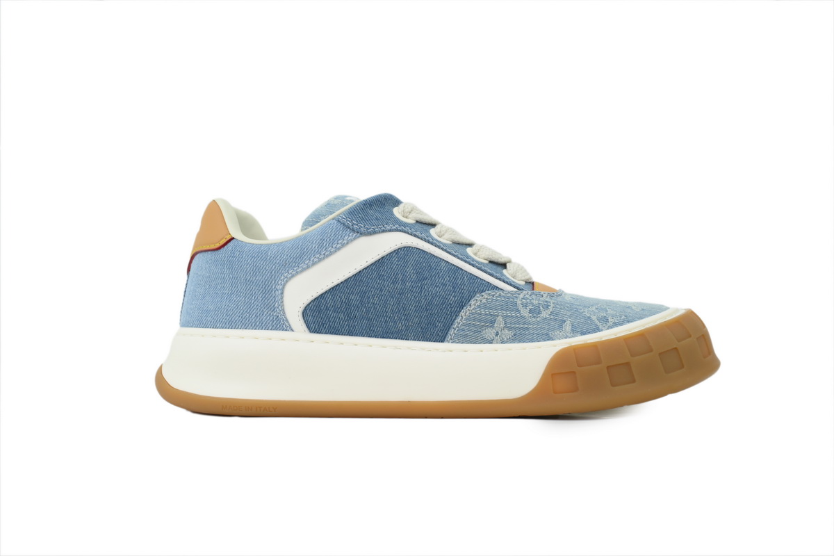 Louis Vuitton LV Tilted Light Blue Denim Sneakers