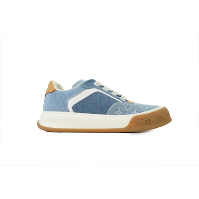 Louis Vuitton LV Tilted Light Blue Denim Sneakers 02