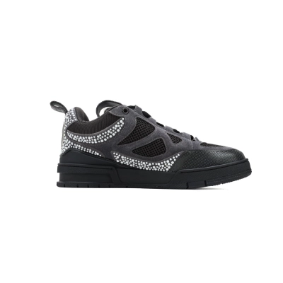 Louis Vuitton LV Trail Black Crystal Sneakers 02
