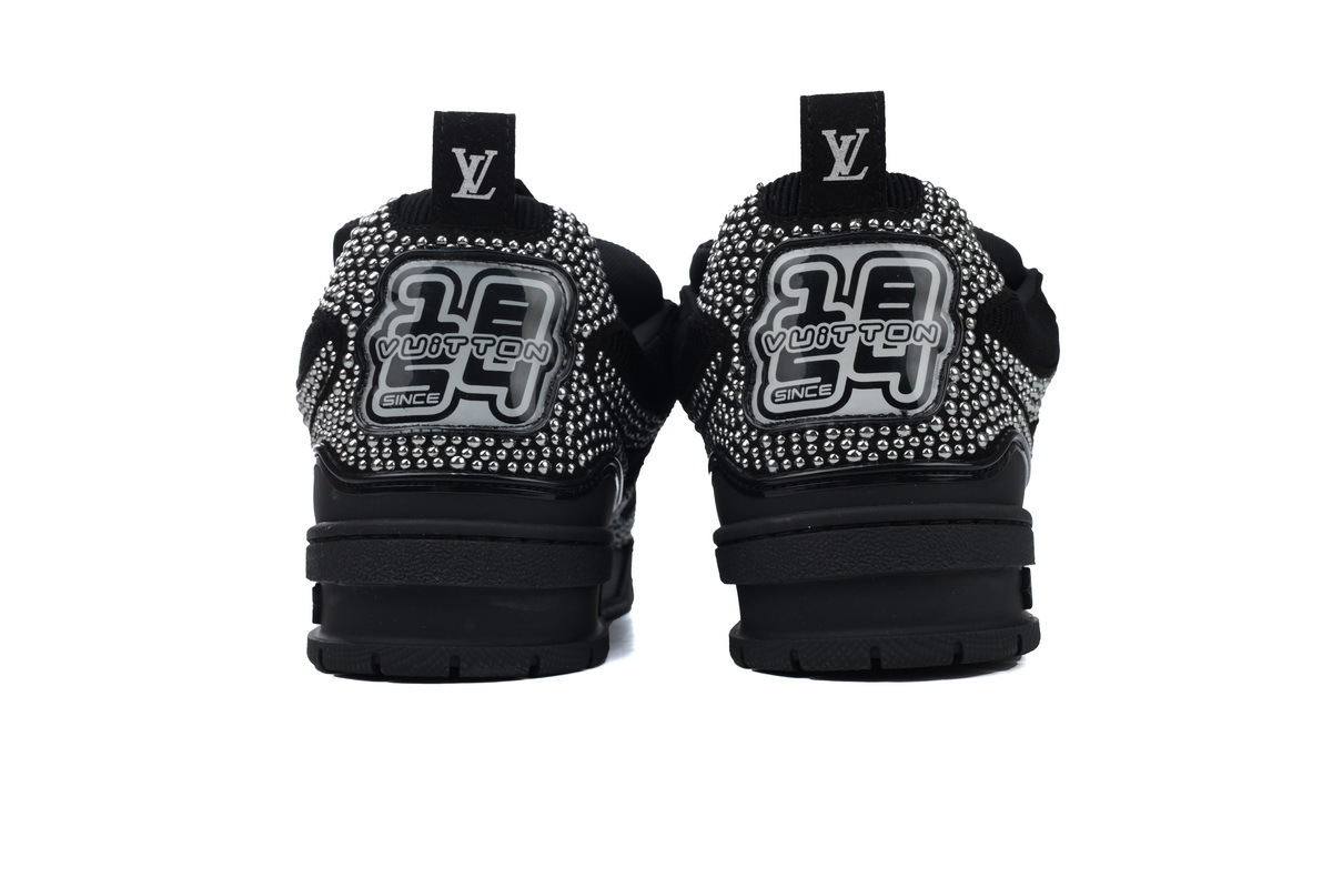 Louis Vuitton LV Trail Black Crystal Sneakers