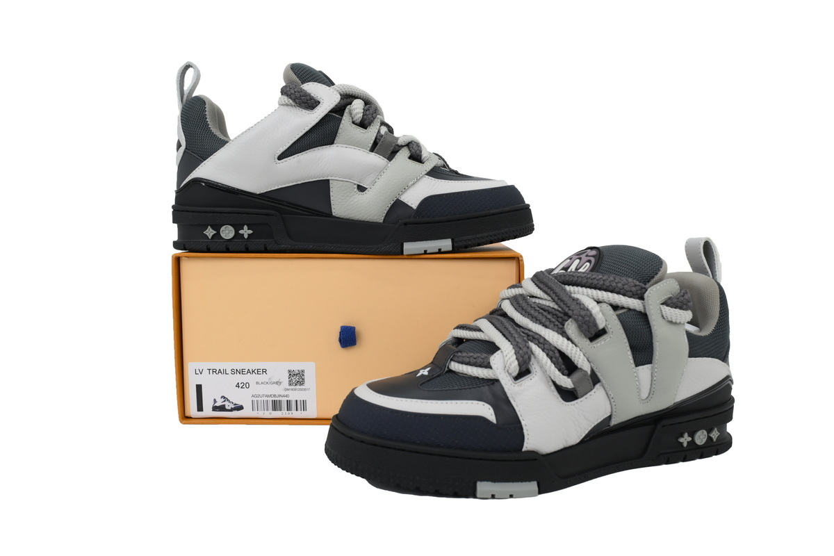 Louis Vuitton LV Trail Black Grey Sneakers