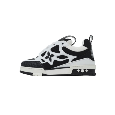 Louis Vuitton LV Trail Black White Sneakers 01