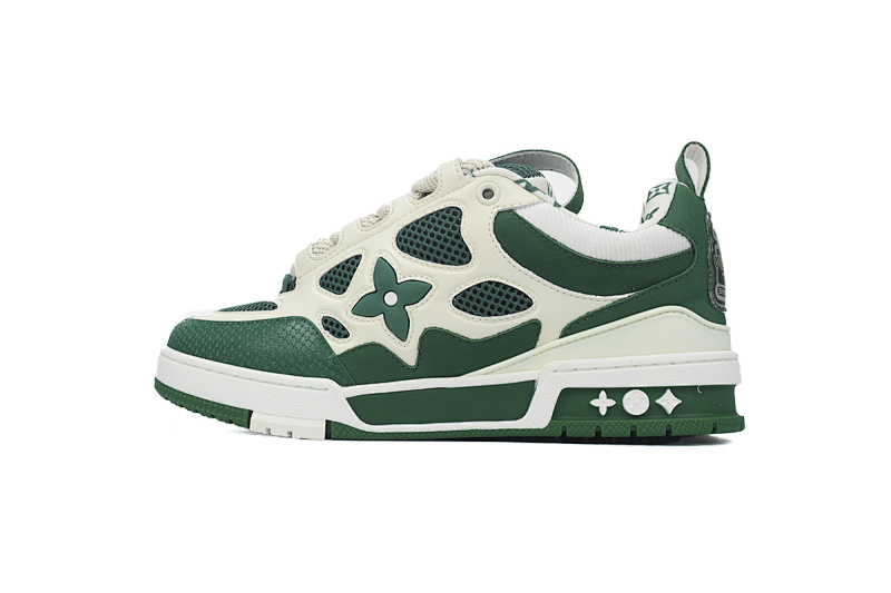 Louis Vuitton LV Trail Green White Sneakers