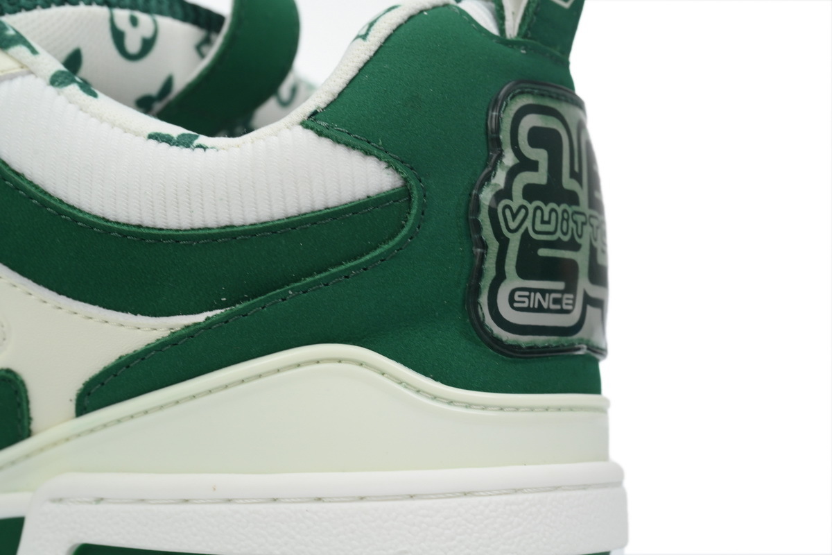 Louis Vuitton LV Trail Green White Sneakers