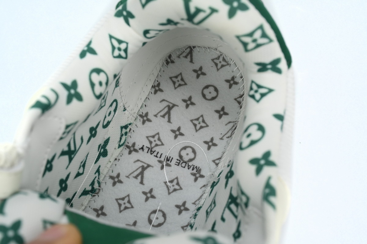 Louis Vuitton LV Trail Green White Sneakers