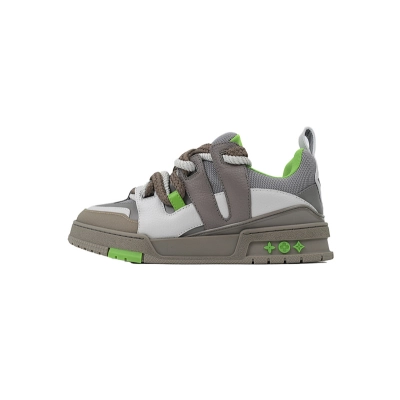 Louis Vuitton LV Trail Grey Green Sneakers 01