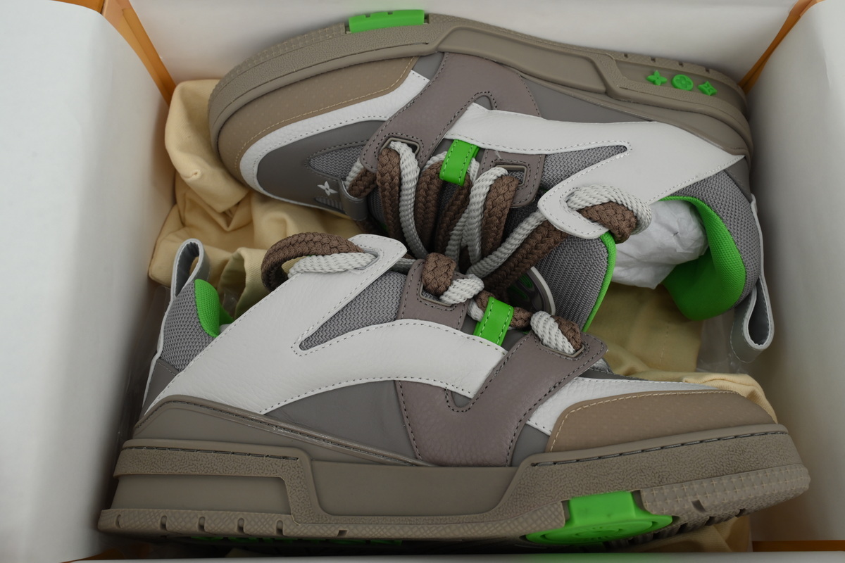 Louis Vuitton LV Trail Grey Green Sneakers