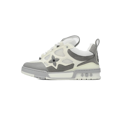 Louis Vuitton LV Trail Grey White Sneakers 01