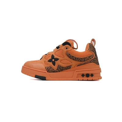 Louis Vuitton LV Trail Orange Brown Sneakers 01
