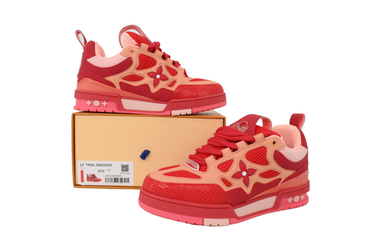 Louis Vuitton LV Trail Red Pink Sneakers