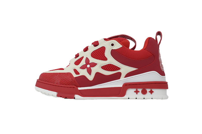 Louis Vuitton LV Trail Red White Sneakers