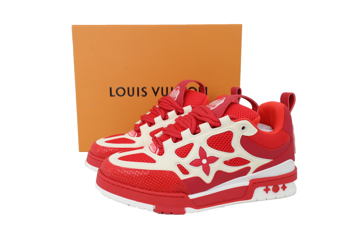 Louis Vuitton LV Trail Red White Sneakers