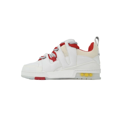 Louis Vuitton LV Trail White Red Sneakers 01