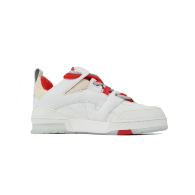 Louis Vuitton LV Trail White Red Sneakers 02