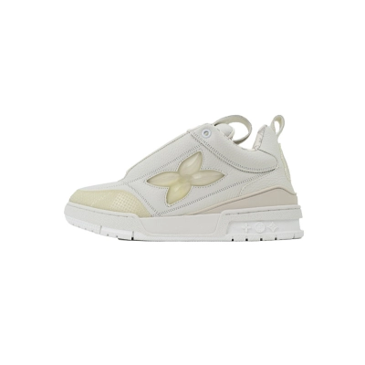 Louis Vuitton LV Trainer Apricot Cream Flower Sneakers 01
