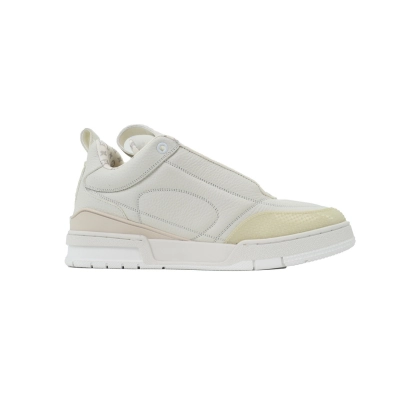 Louis Vuitton LV Trainer Apricot Cream Flower Sneakers 02