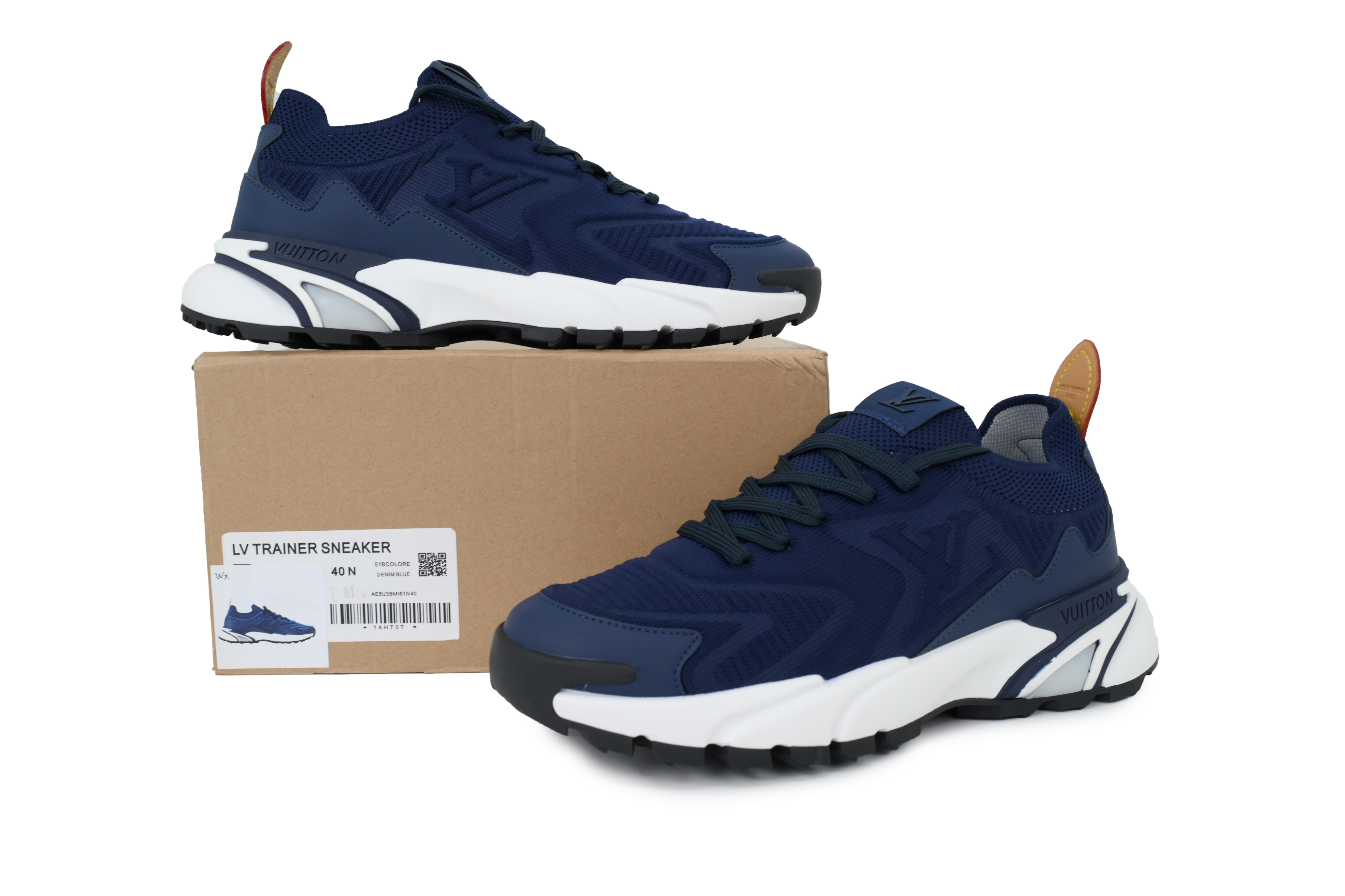 Louis Vuitton LV Runner Tatic Navy Blue White Sneakers