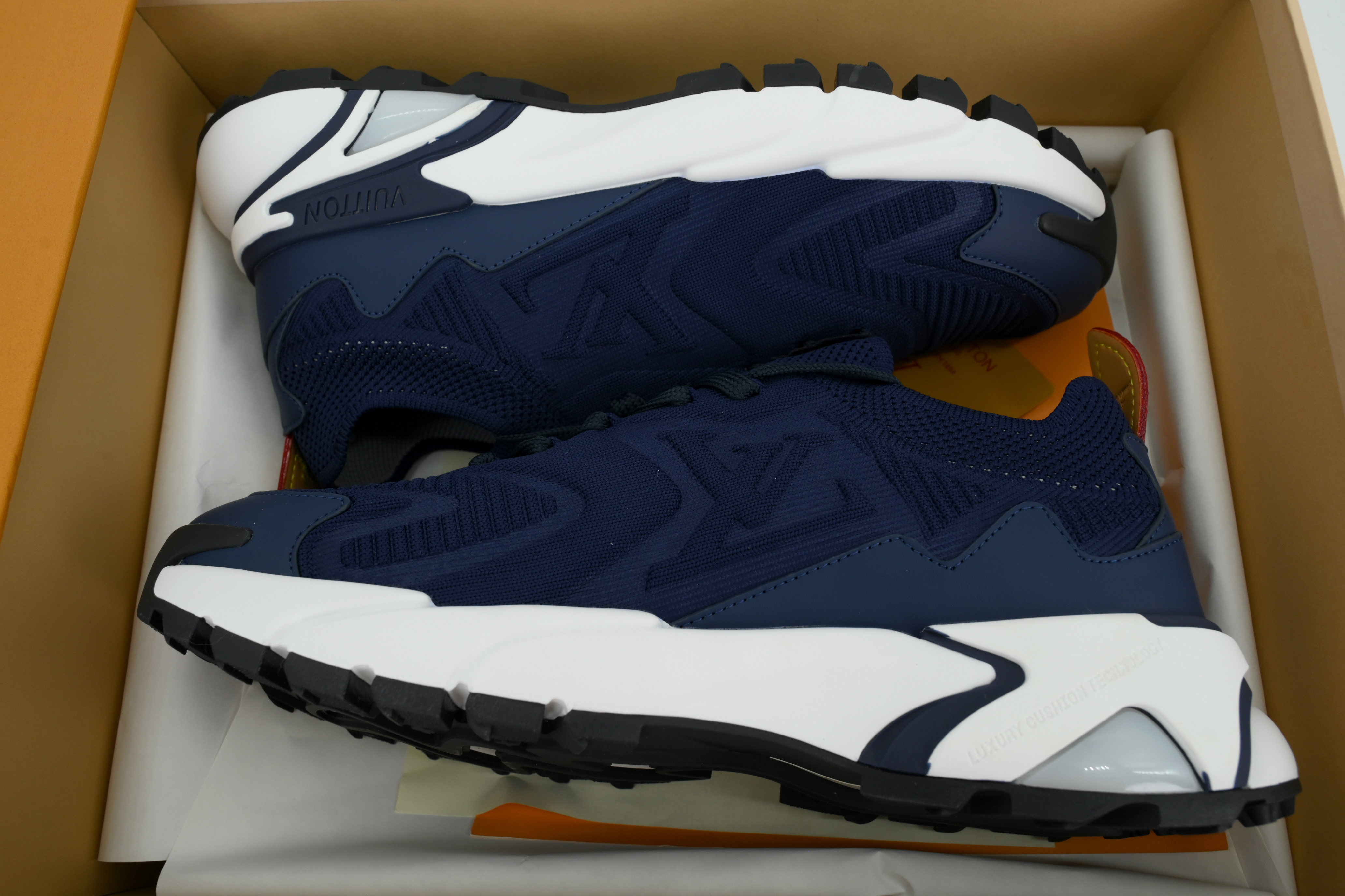 Louis Vuitton LV Runner Tatic Navy Blue White Sneakers