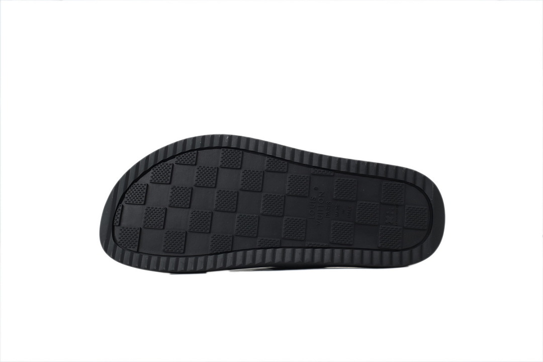 LOUIS VUITTON Oasis Mule Shoes Black Crocodile Leather