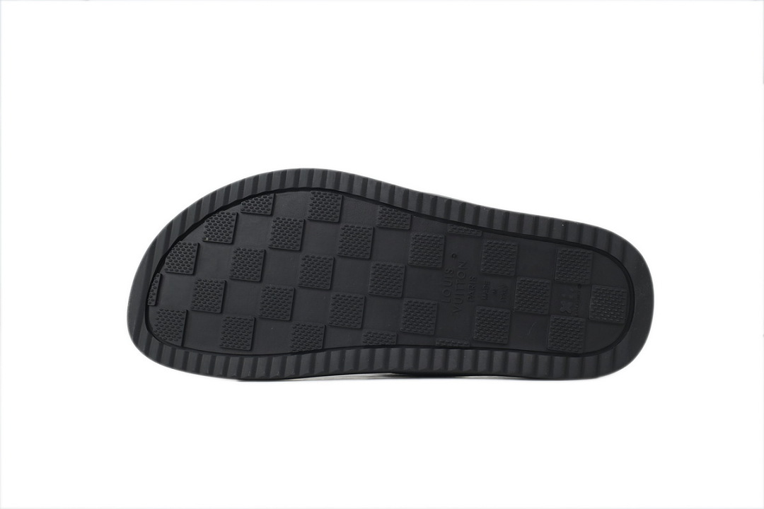 LOUIS VUITTON Oasis Mule Shoes Black Denim Fabric